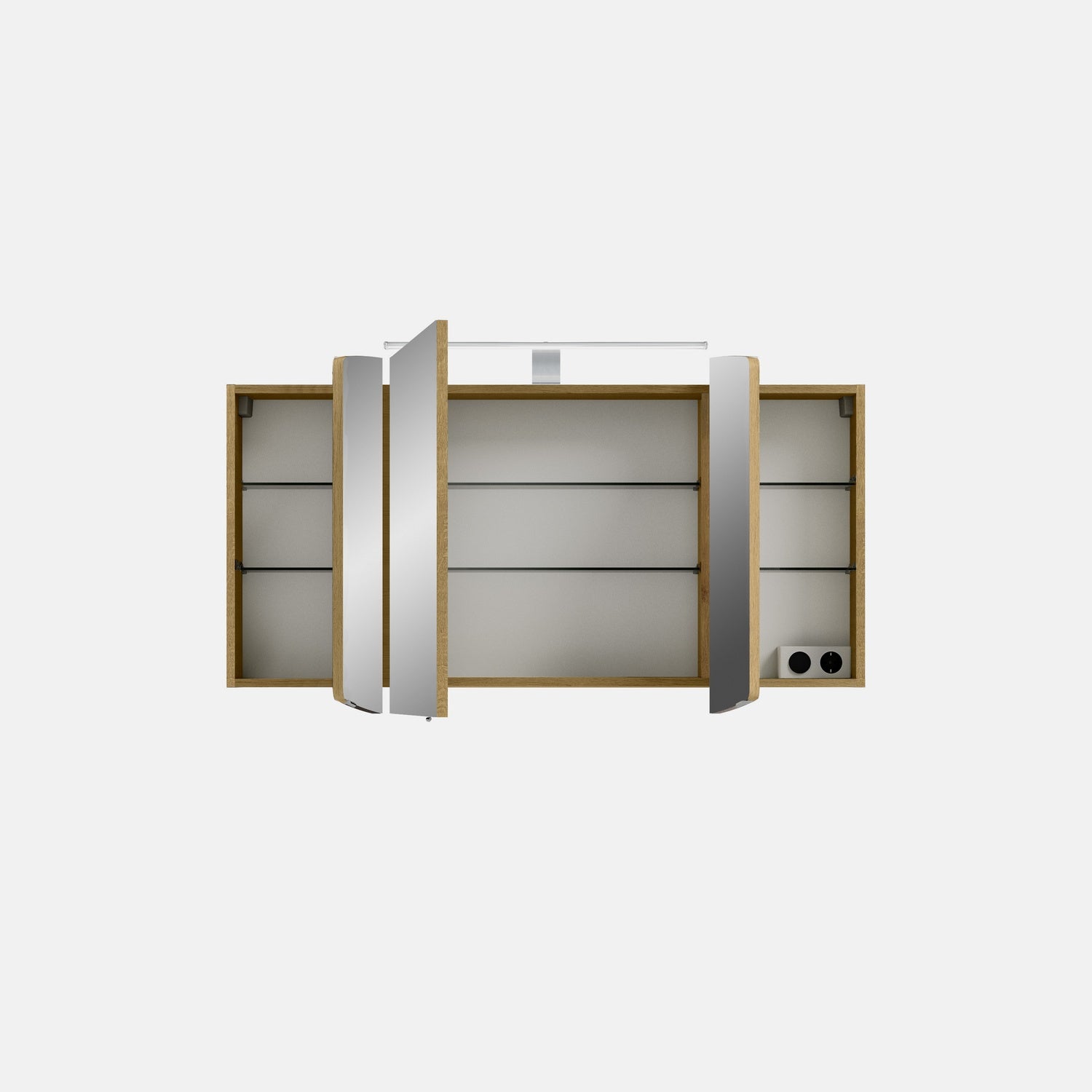 Pelipal Cassca Sprint 120 cm Spiegelschrank - Riviera Eiche