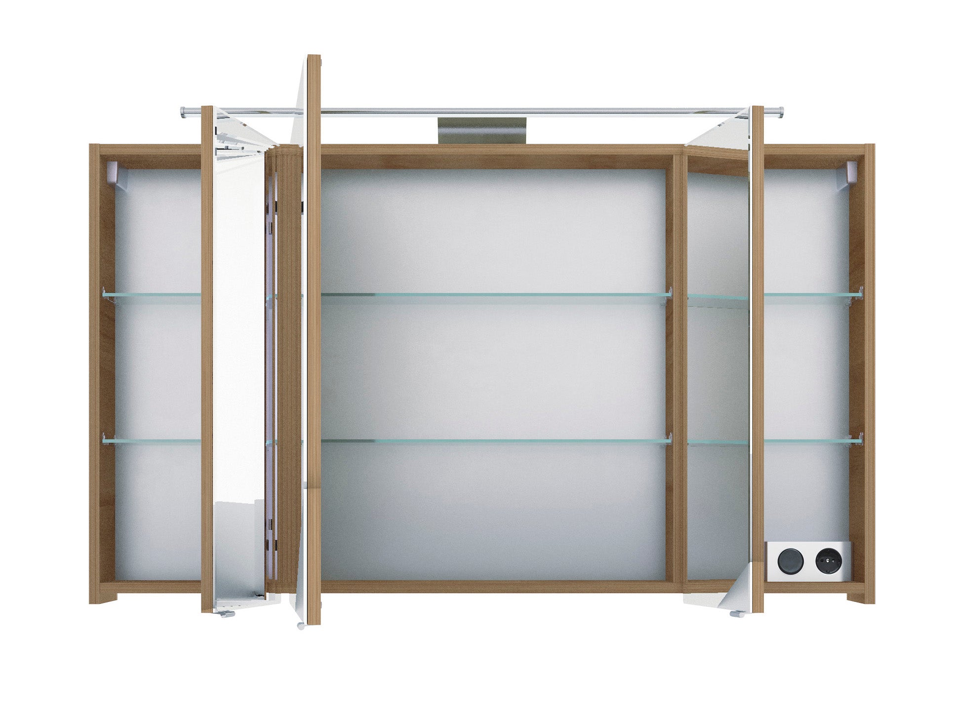 Pelipal Serie 6005 Sprint 120 cm Spiegelschrank - Riviera Eiche