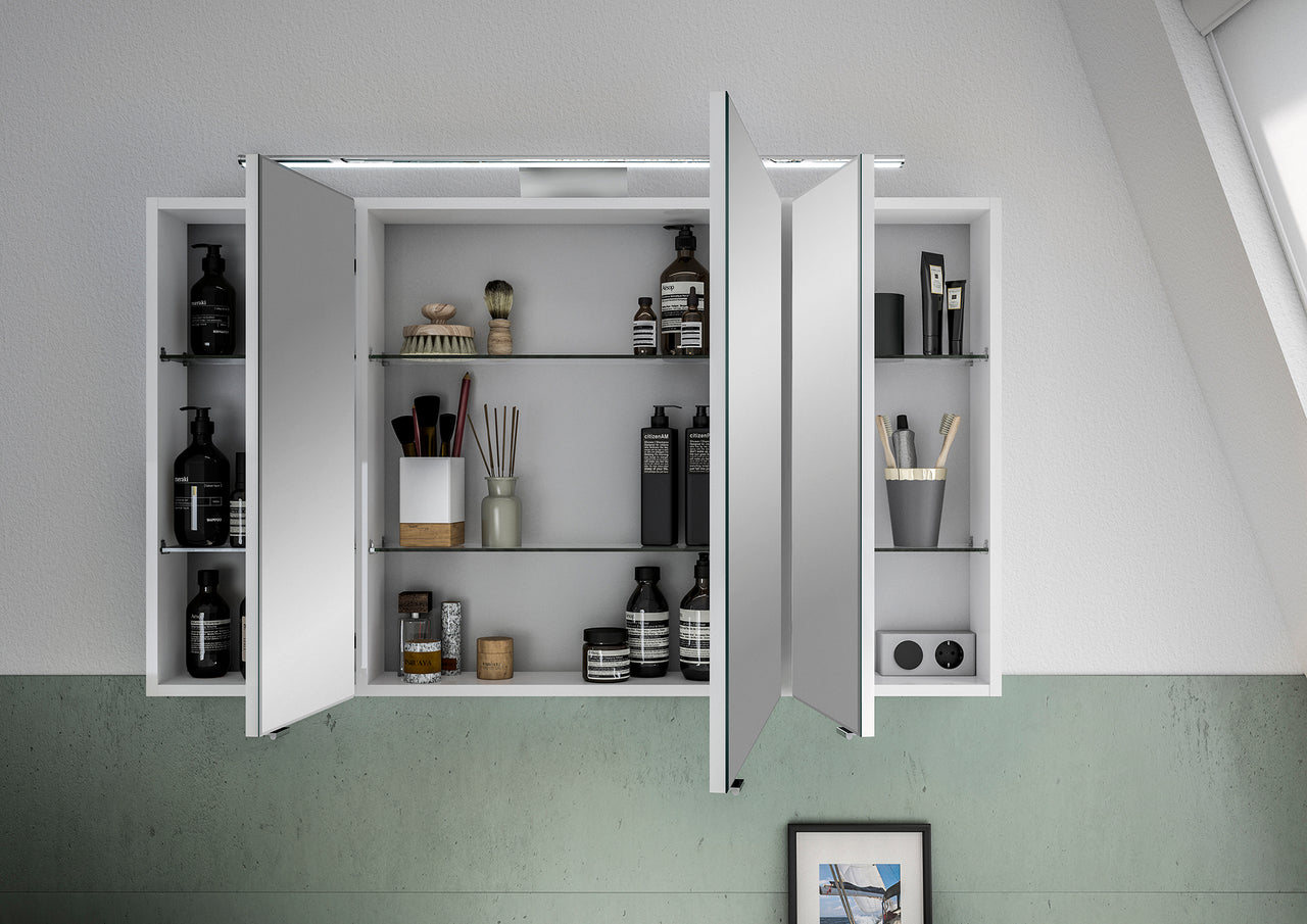 Pelipal Serie 6005 Sprint 120 cm Spiegelschrank - Weiß