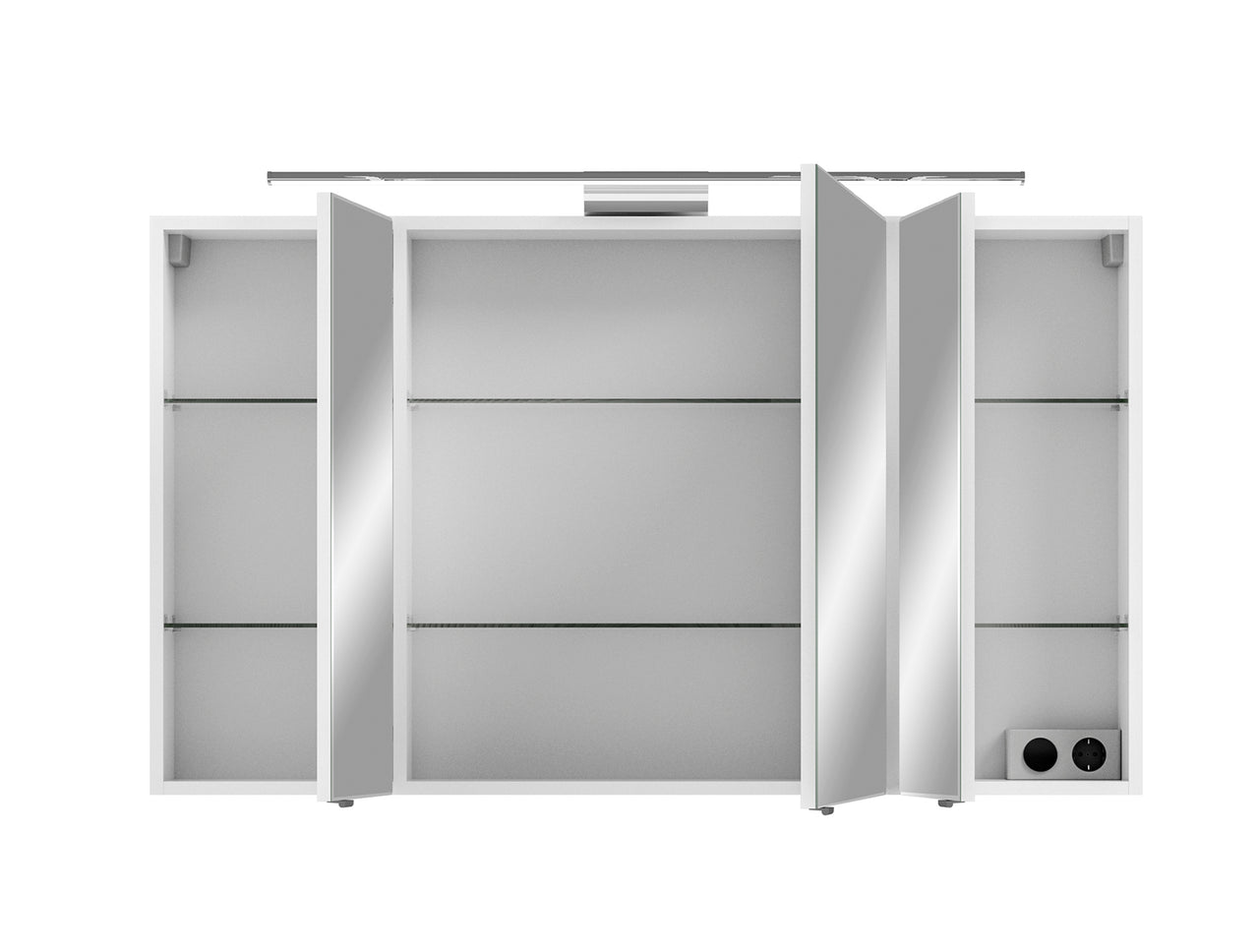 Pelipal Serie 6005 Sprint 120 cm Spiegelschrank - Weiß