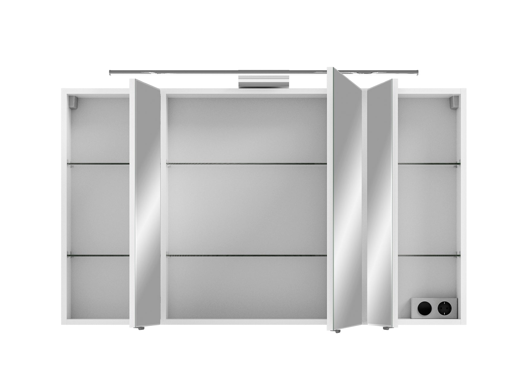Pelipal Serie 6005 Sprint 120 cm Spiegelschrank - Weiß