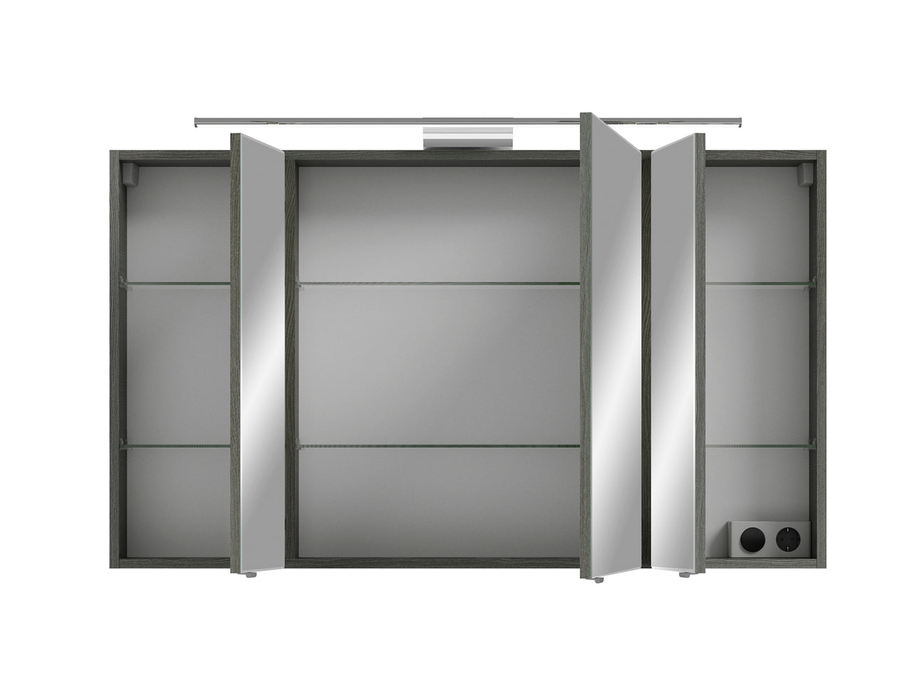 Pelipal Serie 6005 Sprint 120 cm Spiegelschrank - Graphit