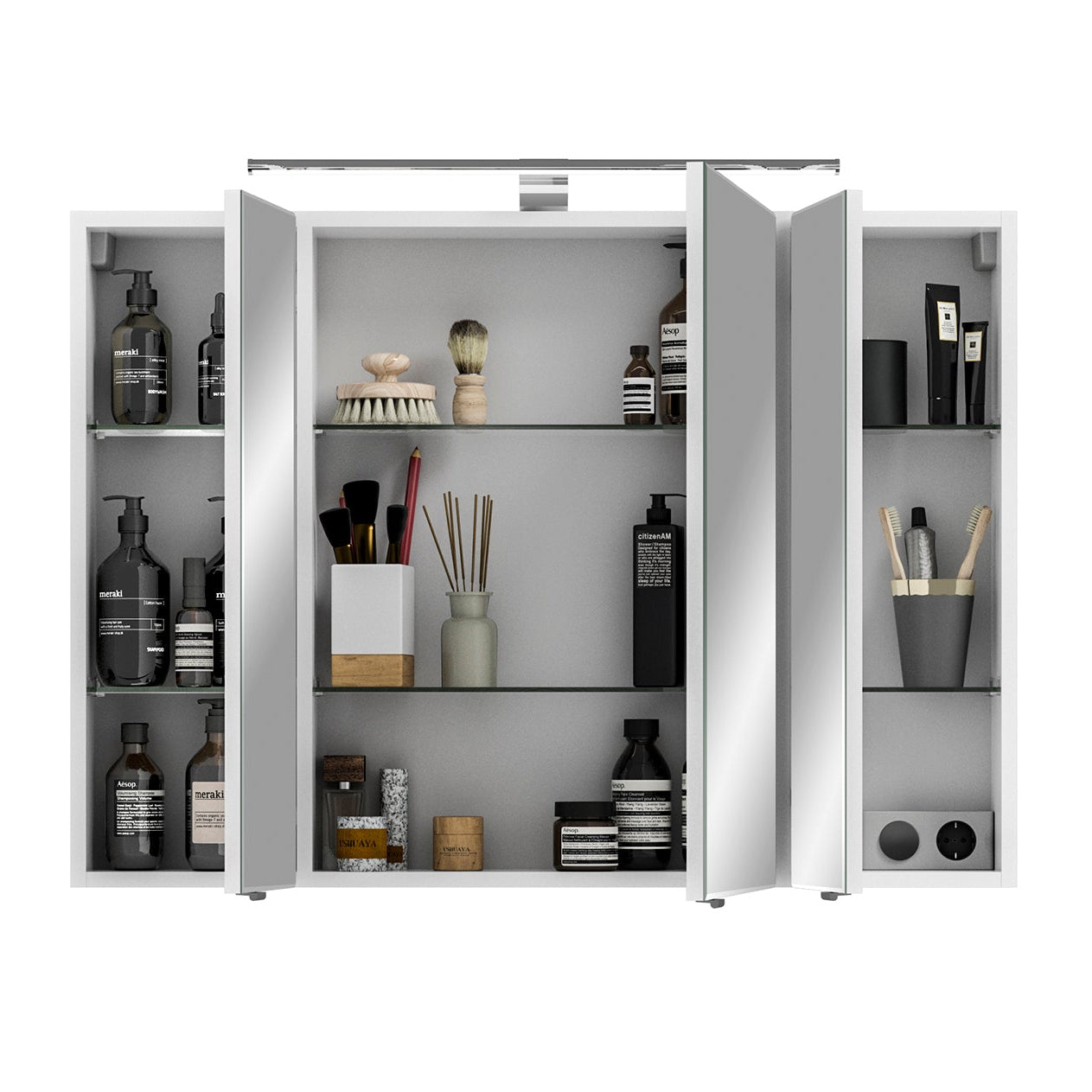 Pelipal Serie 6005 Sprint 98 cm Spiegelschrank - Weiß