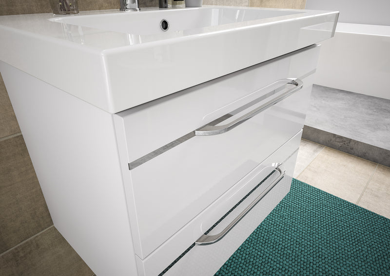Balto Sprint Waschtisch mit Unterschrank / 65cm, weiß hochglanz