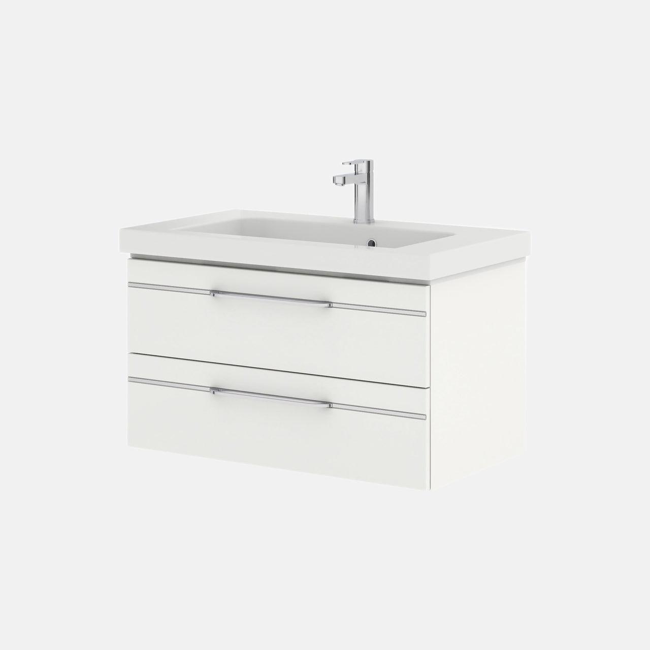 Pelipal Balto Sprint 92 cm Waschtisch mit Unterschrank - Weiß Hochglanz