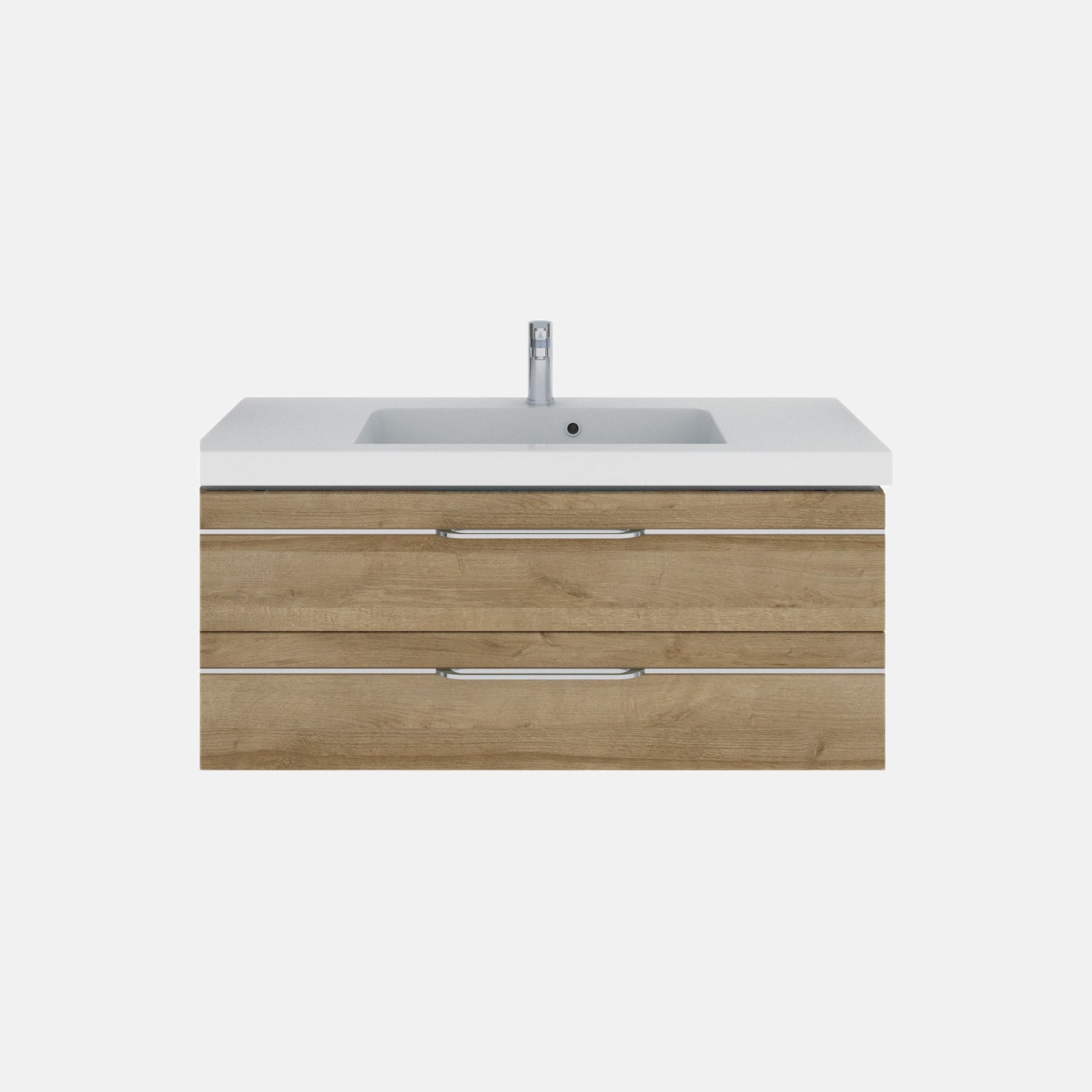 Balto Sprint Waschtisch mit Unterschrank / 123cm Riviera Eiche