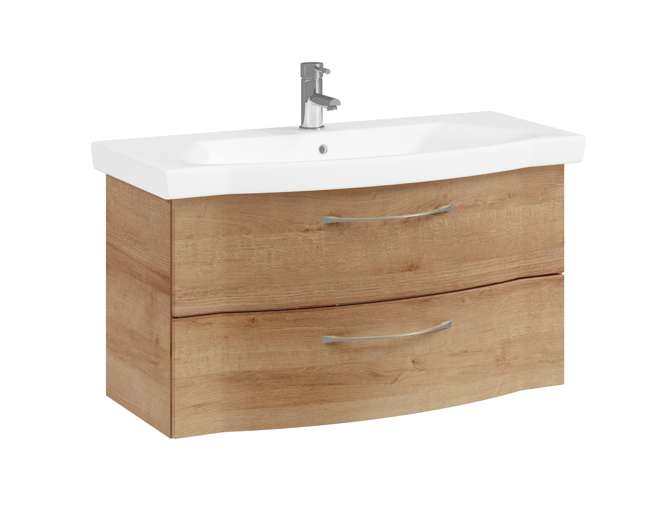 Pelipal 6005 Sprint 97 cm Waschtisch inkl. Unterschrank - Riviera Eiche
