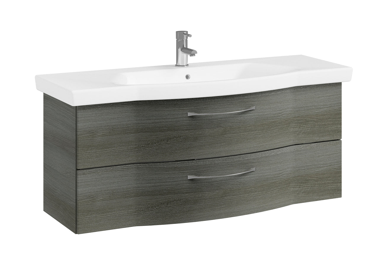Pelipal 6005 Sprint 122 cm Waschtisch inkl. Unterschrank - Graphit