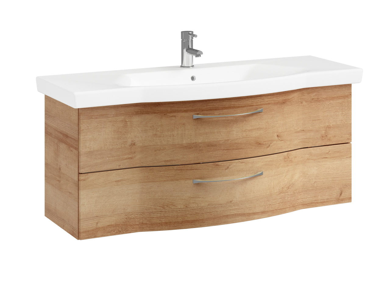 Pelipal 6005 Sprint 122 cm Waschtisch inkl. Unterschrank - Riviera Eiche