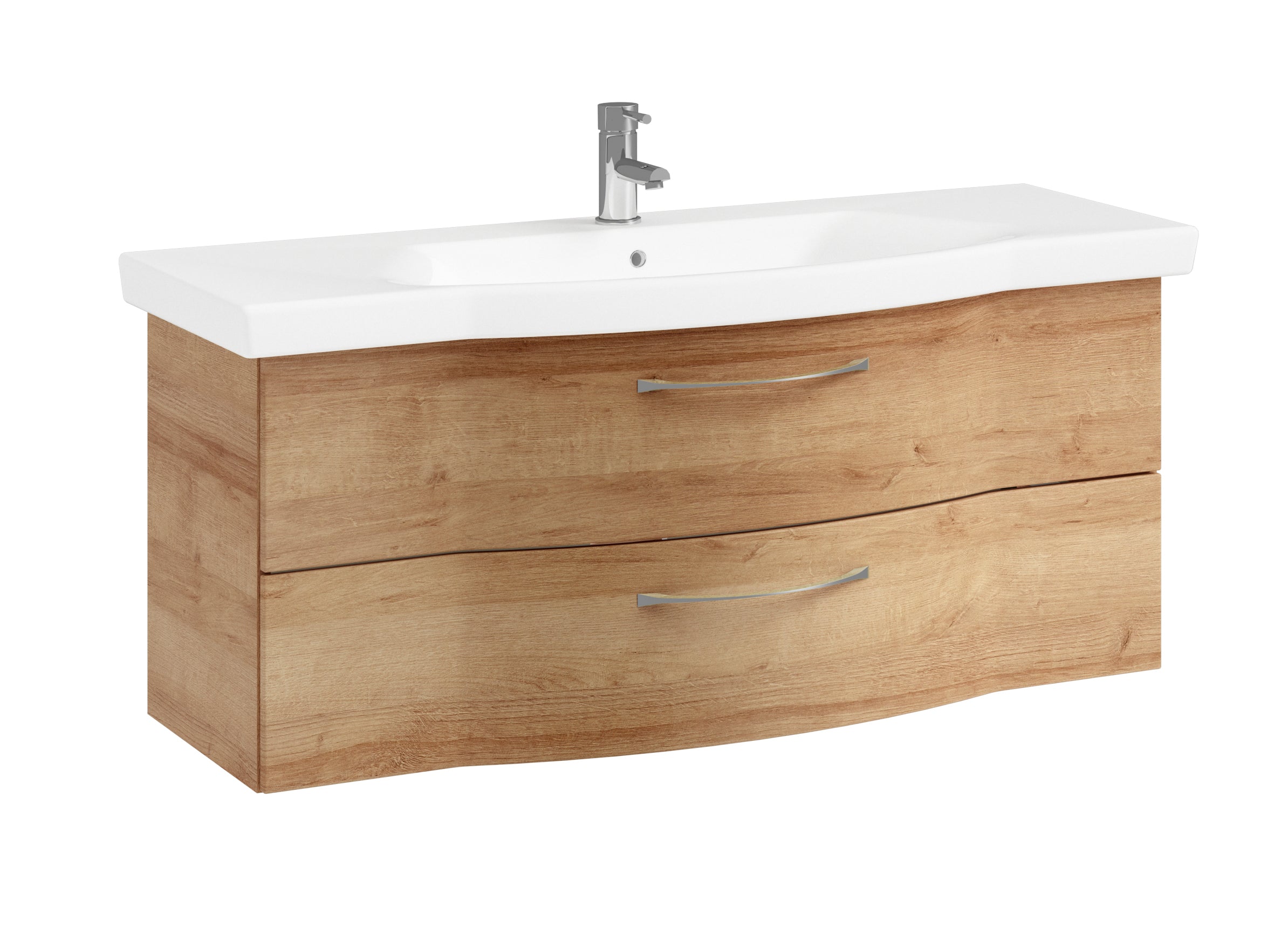 Pelipal 6005 Sprint 122 cm Waschtisch inkl. Unterschrank - Riviera Eiche