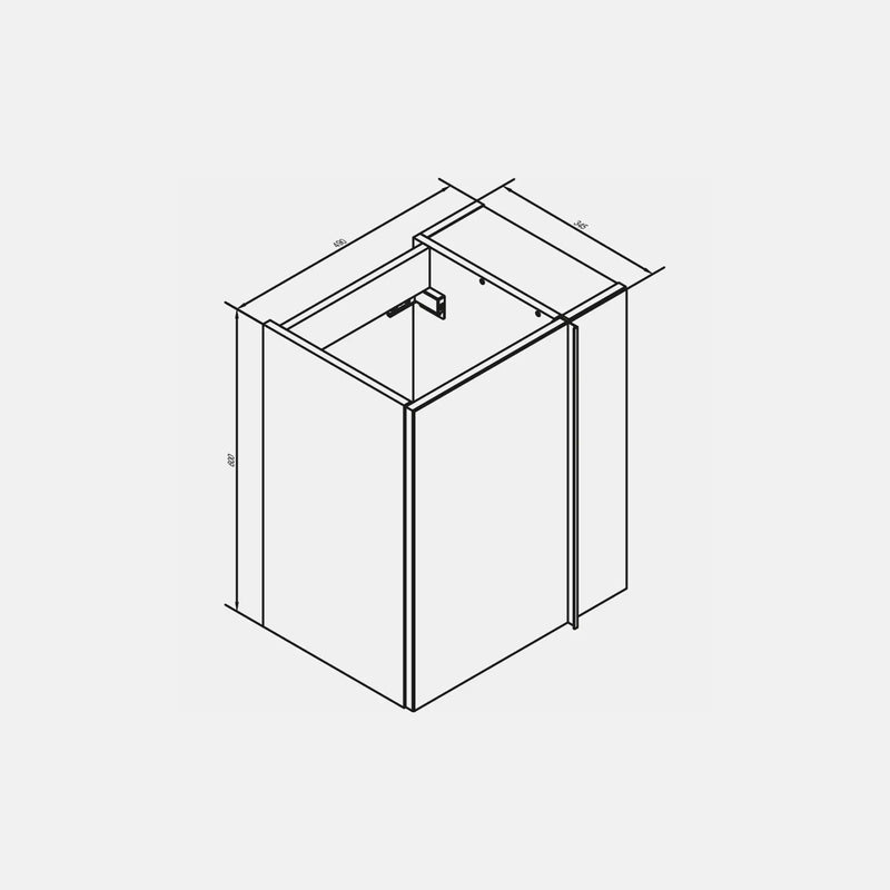 Vidro Gäste WC Waschtisch inkl. Unterschrank | 50 cm