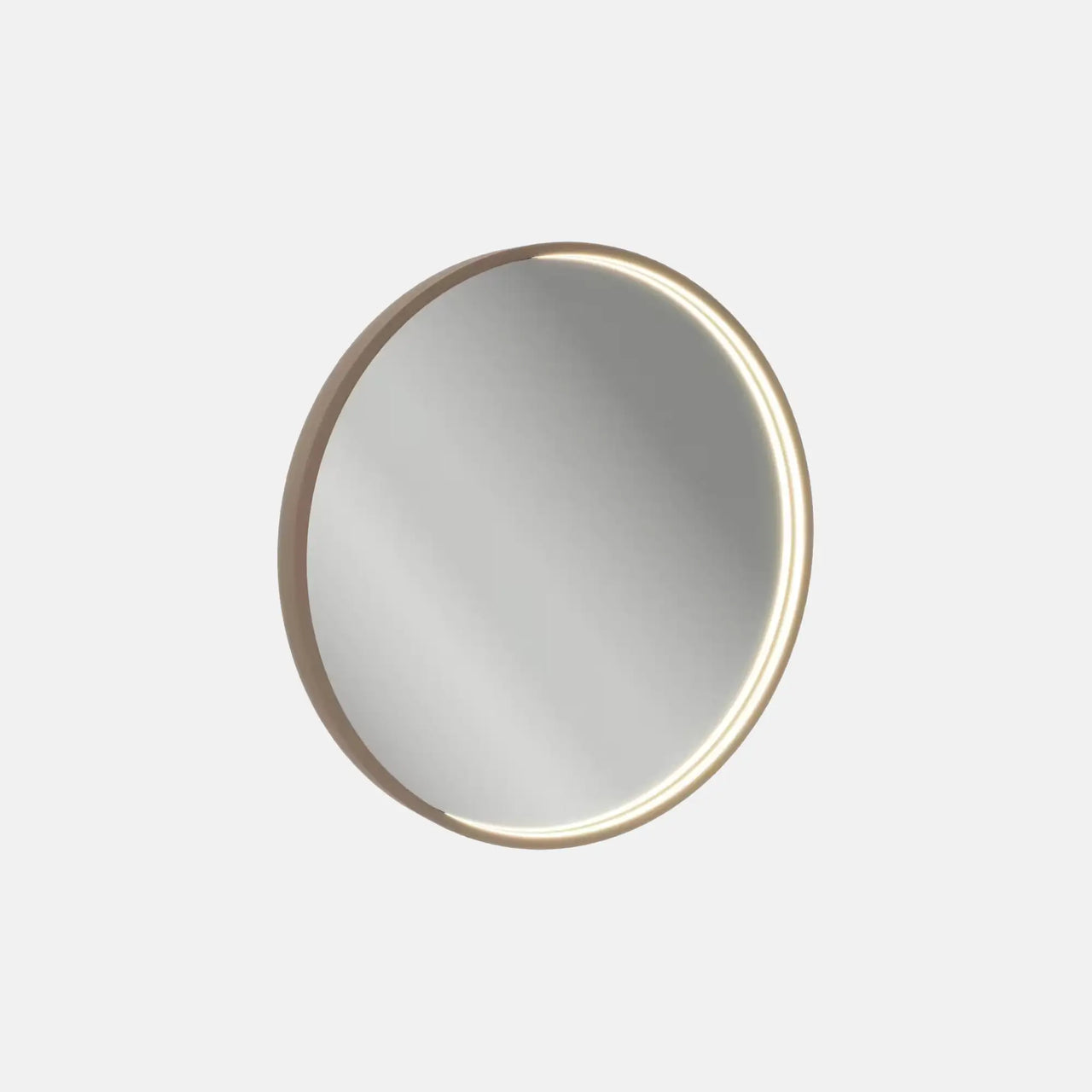 LED Spiegel | 60 cm mit LED Beleuchtung, Goldbronze