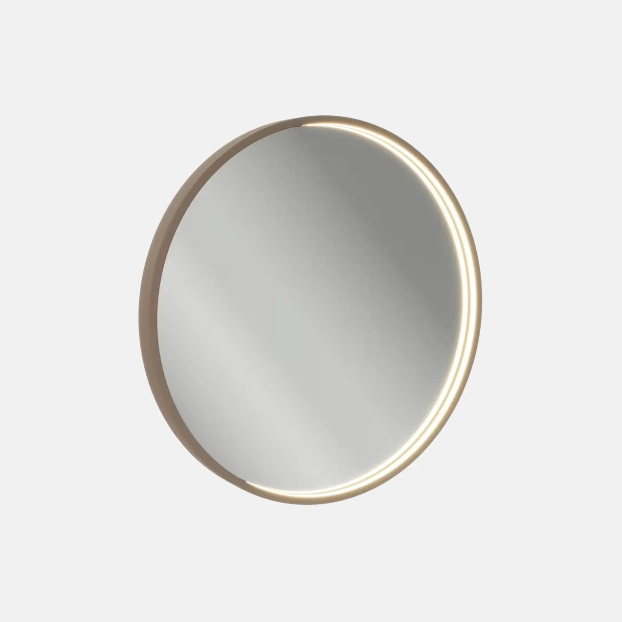 LED Spiegel | 70 cm mit LED Beleuchtung, Goldbronze