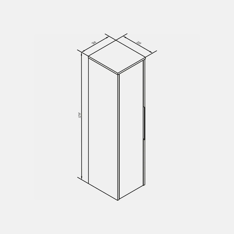 Vidro Midischrank | 30 cm, Anschlag links