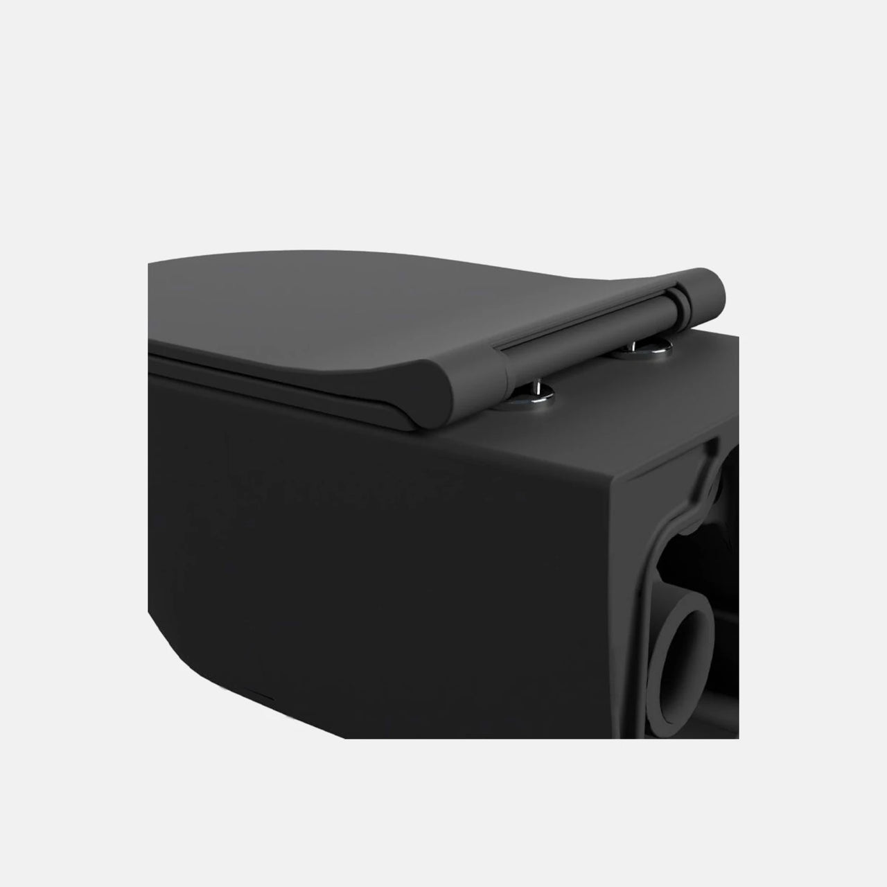 Premium WC-Set I Spülrandlos inkl. Sitz; schwarz matt